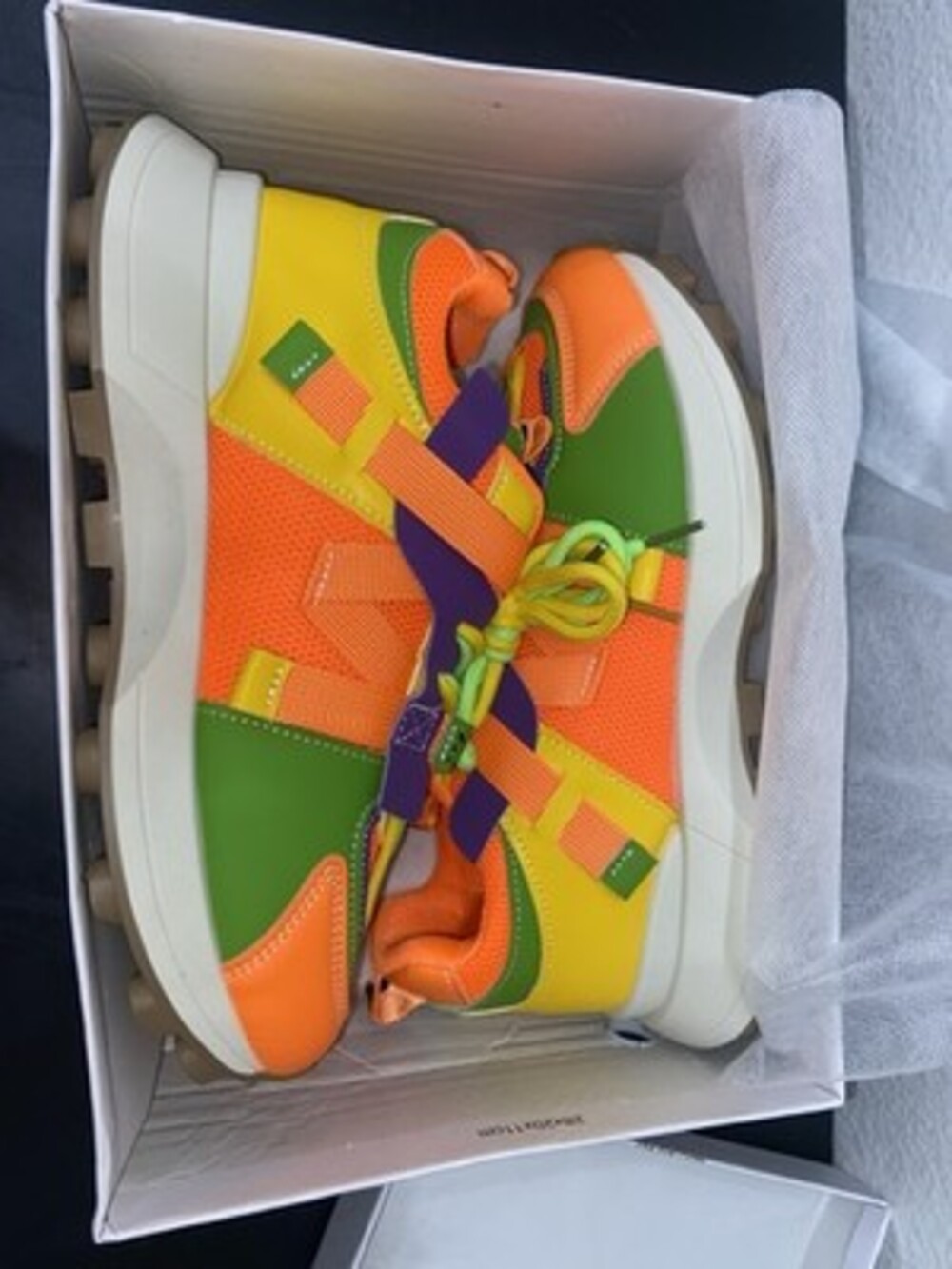 Colorful Chunky Fashion Sneakers Streetwear Lug Sole EU 38.5 Womens 8